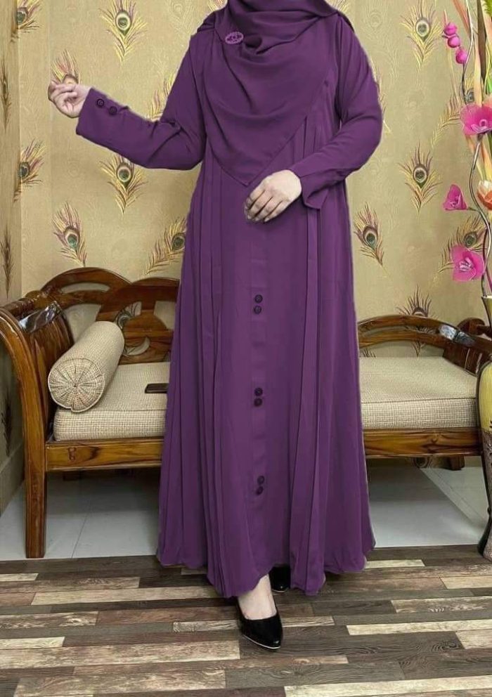 দুই বোতাম আবায়া বোরকা