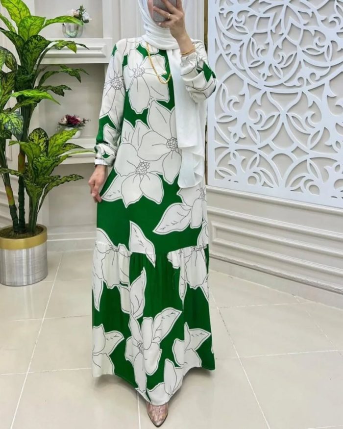 ডিজিটাল প্রিন্ট-ফোর সুধু বোরকা - Image 5