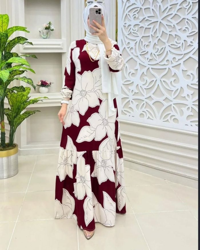 ডিজিটাল প্রিন্ট-ফোর সুধু বোরকা - Image 2